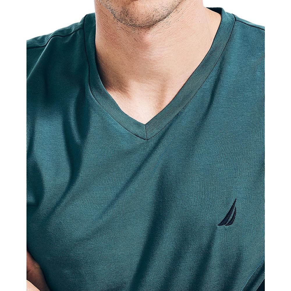 Men's J-Class Logo Classic-Fit Cotton V-Neck T-Shirt商品第3张图片规格展示