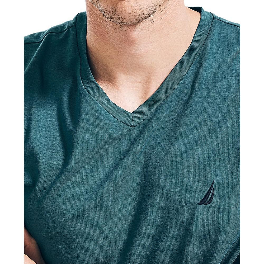 商品Nautica|Men's J-Class Logo Classic-Fit Cotton V-Neck T-Shirt,价格¥158,第5张图片详细描述