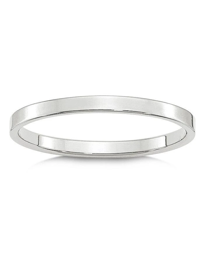 商品Bloomingdale's|Men's 2mm Lightweight Flat Band in 14K White Gold or Yellow Gold - Exclusive,价格¥3179,第1张图片详细描述