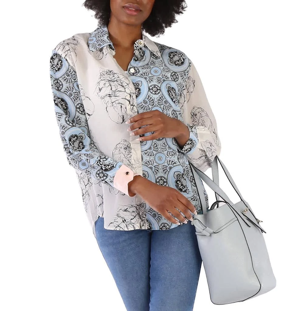 商品Furla|Furla Net M Leather Tote Bag In Artemisia,价格¥1233,第3张图片详细描述