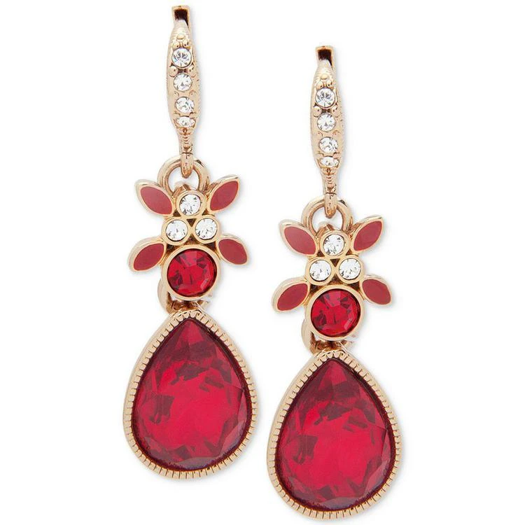 商品Givenchy|Pavé & Colored Stone Drop Earrings,价格¥125,第1张图片