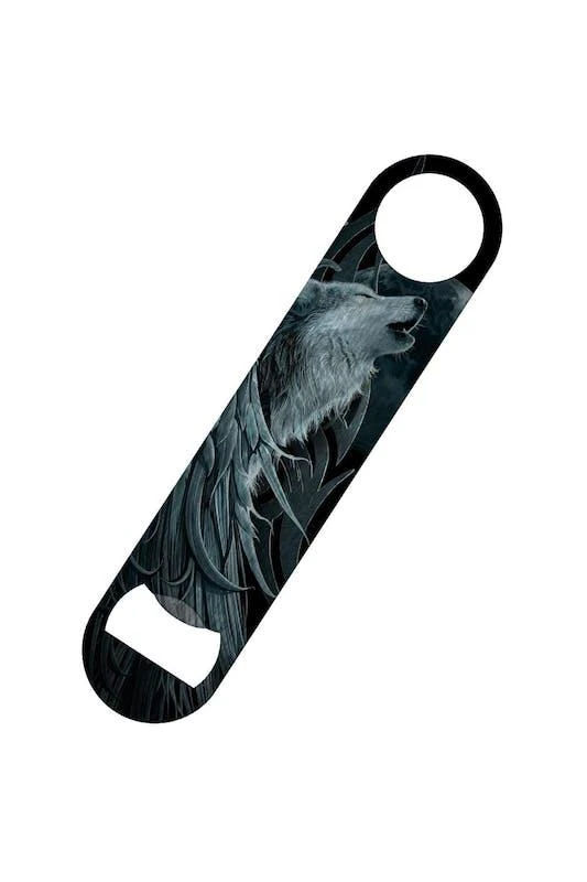 商品Spiral|Spiral Wolf Spirit Bottle Opener (Black/Gray) (One Size),价格¥96,第1张图片