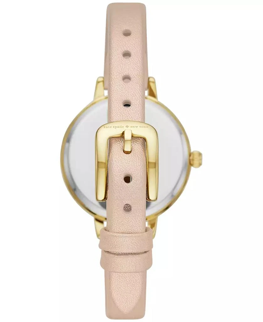 商品Kate Spade|Women's Metro Three-Hand Blush Leather Watch 30mm,价格¥814,第2张图片详细描述