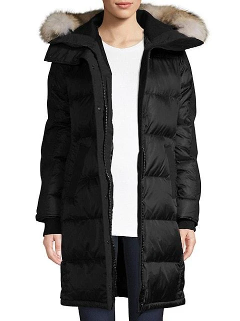 Black Label Rowley Fur-Trim Down Parka 商品