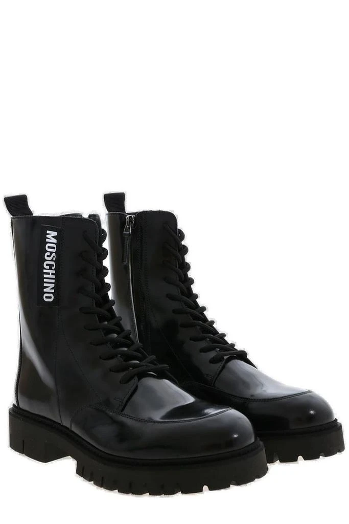 商品Moschino|Moschino Logo Detailed Ankle Boots,价格¥2697,第3张图片详细描述