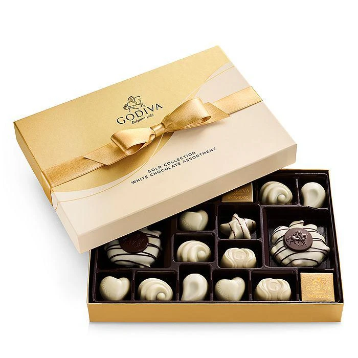 商品Godiva|Large White Chocolate Assortment, 22 Piece,价格¥321,第1张图片