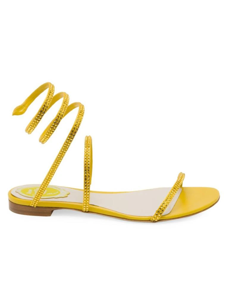 商品Rene Caovilla|Cleopatra Snake Wrap Flat Sandals,价格¥2983,第1张图片