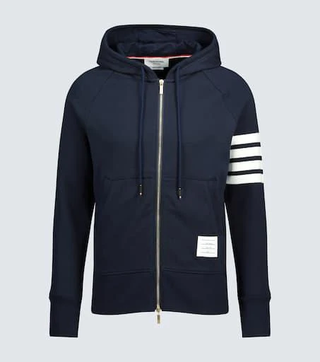 商品Thom Browne|4-Bar zip-up hooded sweatshirt,价格¥8344,第1张图片