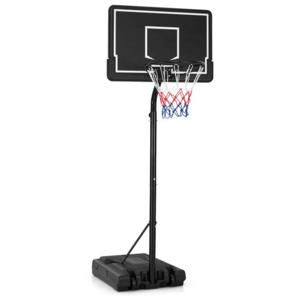 商品Hivvago|Portable Outdoor Basketball Hoop 6.9-8.5 FT Adjustable with Fillable Base Shatterproof PC Backboard,价格¥1435,第3张图片详细描述