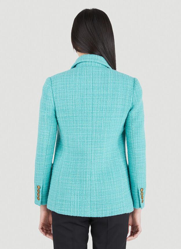 商品Yves Saint Laurent|Bouclé Blazer in Blue,价格¥21656,第6张图片详细描述