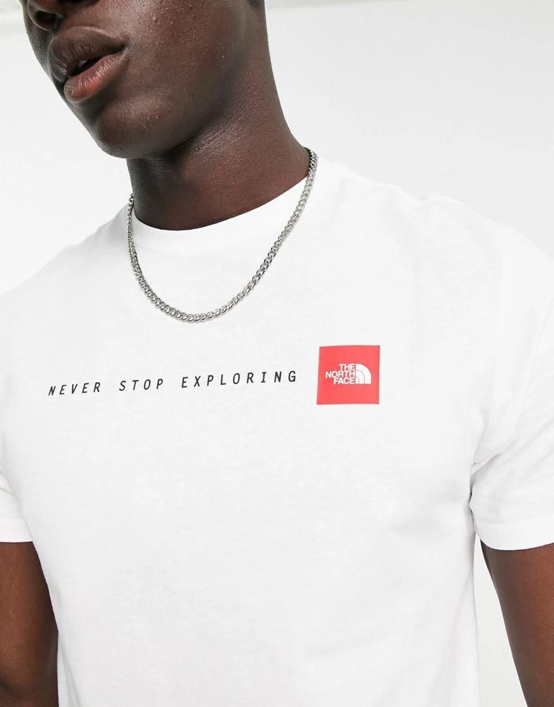 商品The North Face|The North Face Never Stop Exploring t-shirt in white,价格¥189,第3张图片详细描述