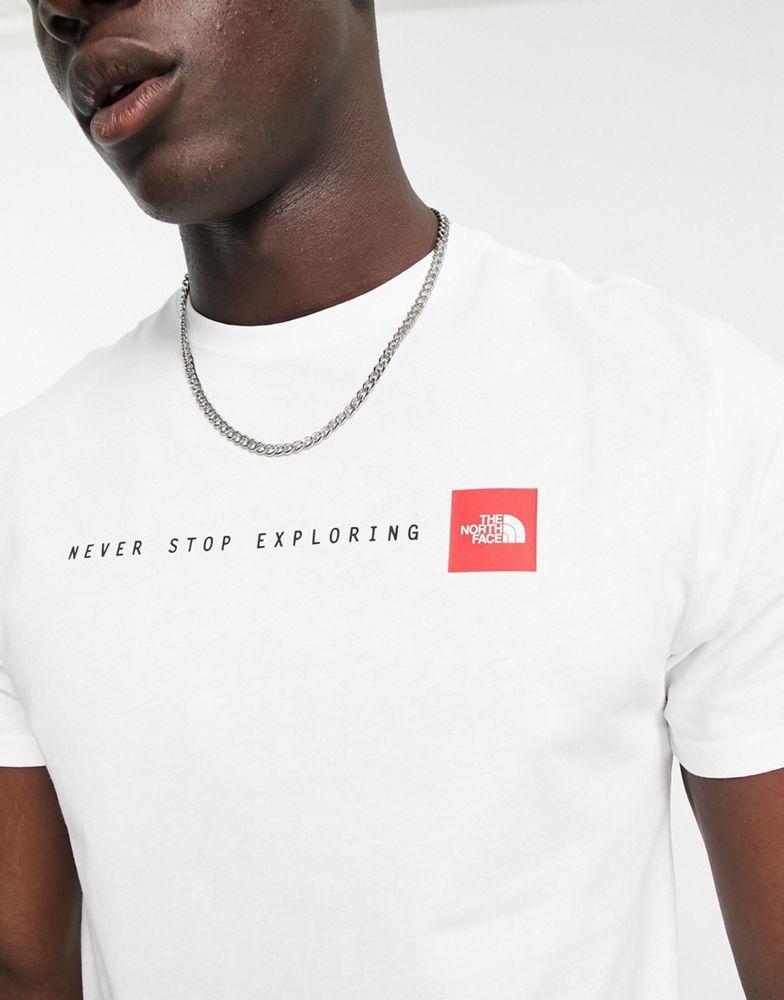 商品The North Face|The North Face Never Stop Exploring t-shirt in white,价格¥298,第5张图片详细描述