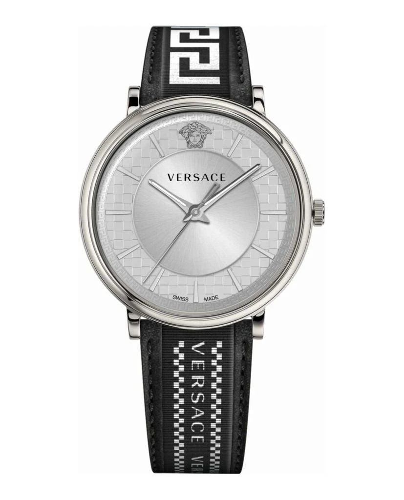 商品Versace|Versace V-Circle Gent Strap Watch,价格¥2511,第4张图片详细描述