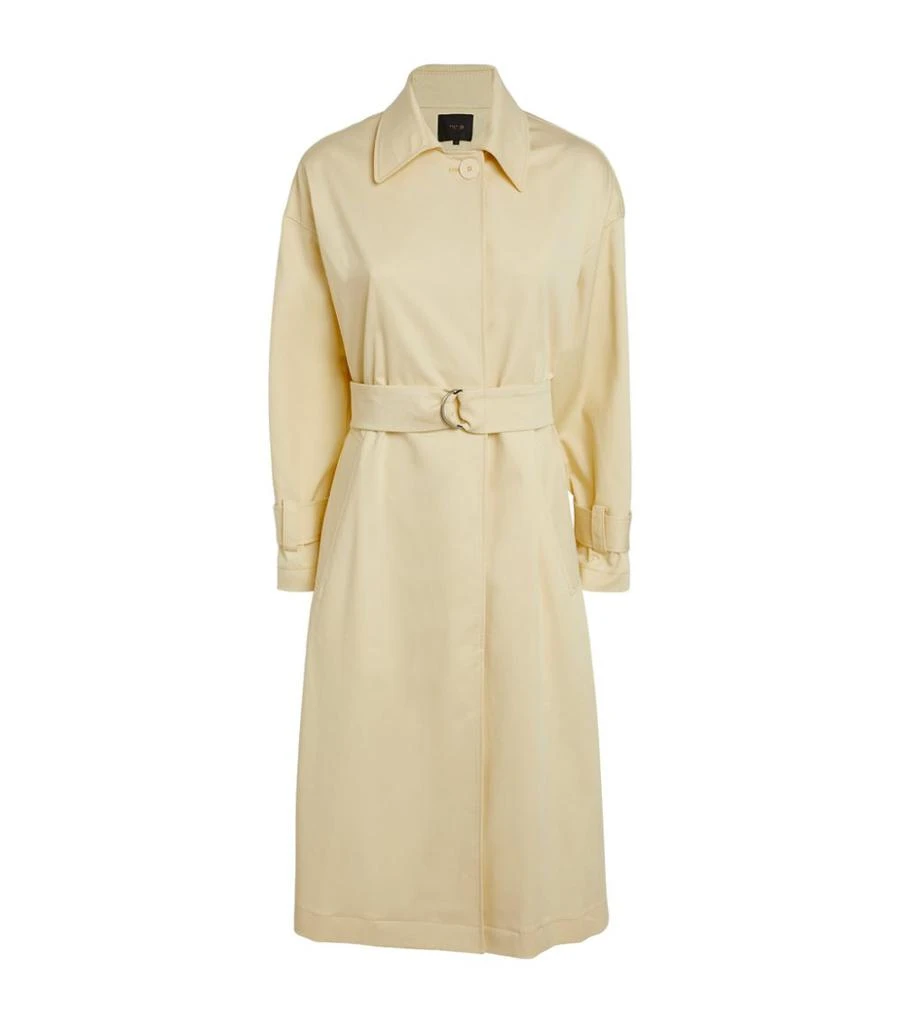 商品Maje|Cotton-Blend Trench Coat,价格¥2131,第1张图片