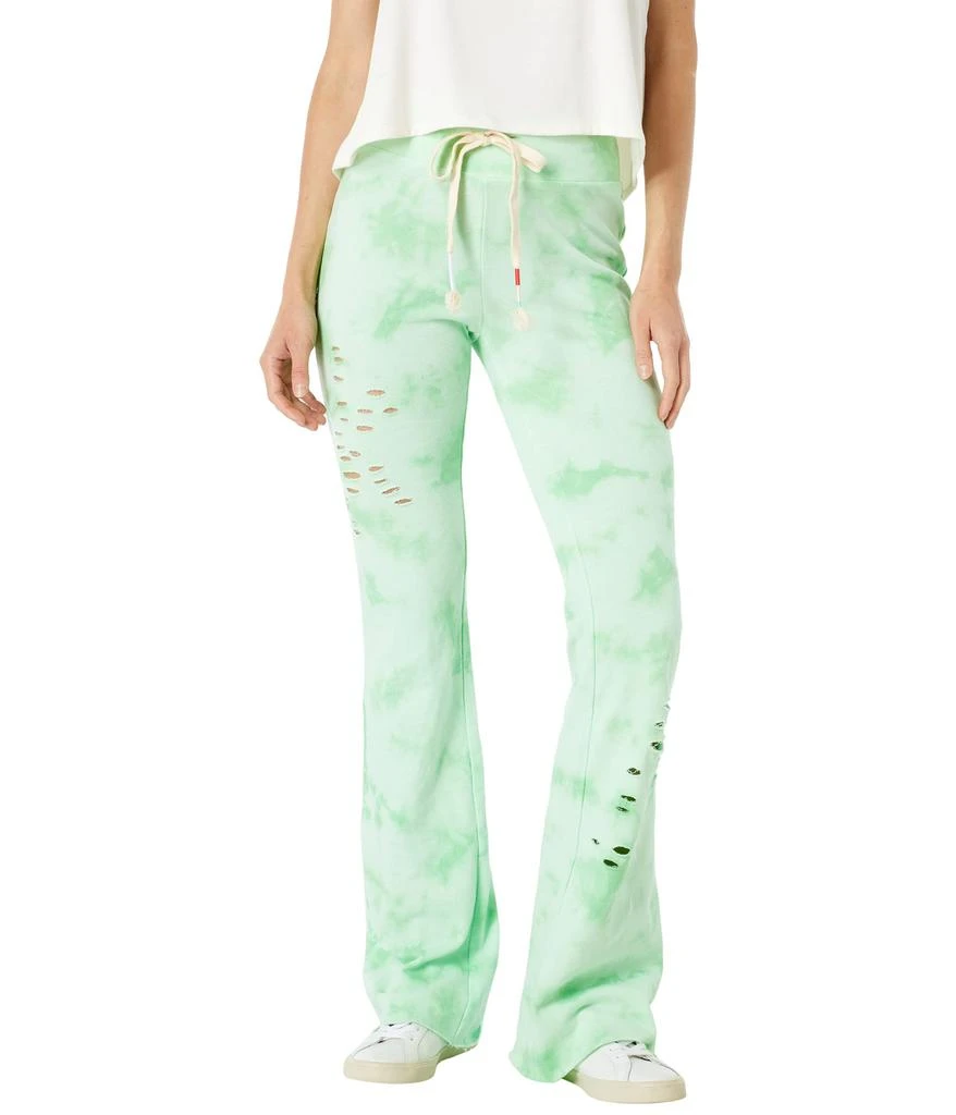 商品Wildfox|Plasma World Tour Tie-Dye Distressed Tennis Sweatpants,价格¥298,第1张图片