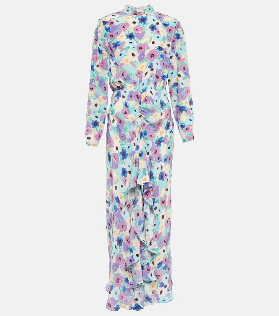 商品Rixo|Dani floral silk midi dress,价格¥1948,第1张图片