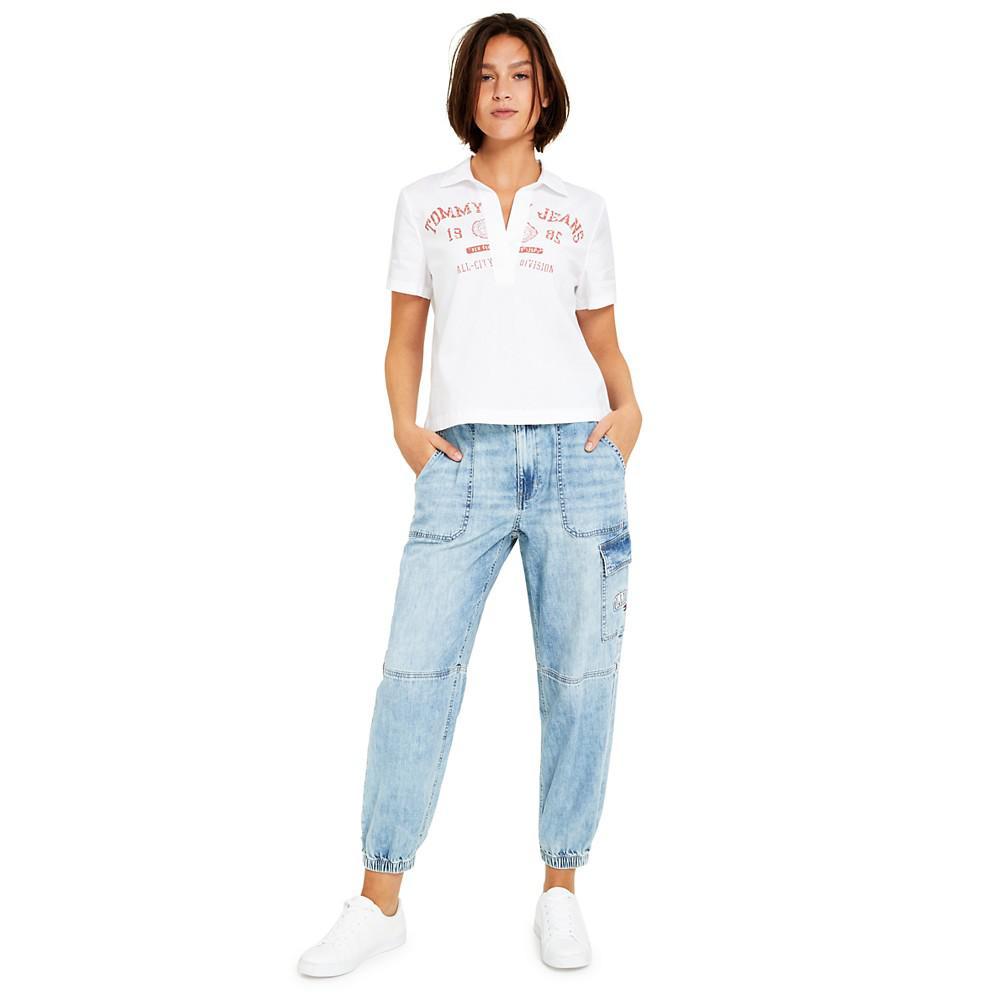 商品Tommy Jeans|Women's Cotton Logo Top,价格¥308,第1张图片
