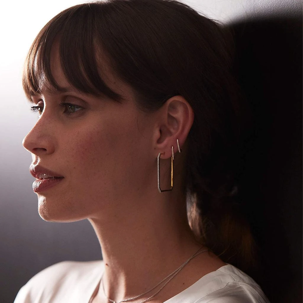 商品Place Vendome|Place Vendome Earring Hoops Vendome VI S ICONE White Gold 0.16 Carat,价格¥5329,第4张图片详细描述