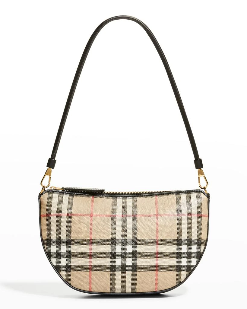 商品Burberry|Olympia Check Pouch Shoulder Bag,价格¥4987,第1张图片