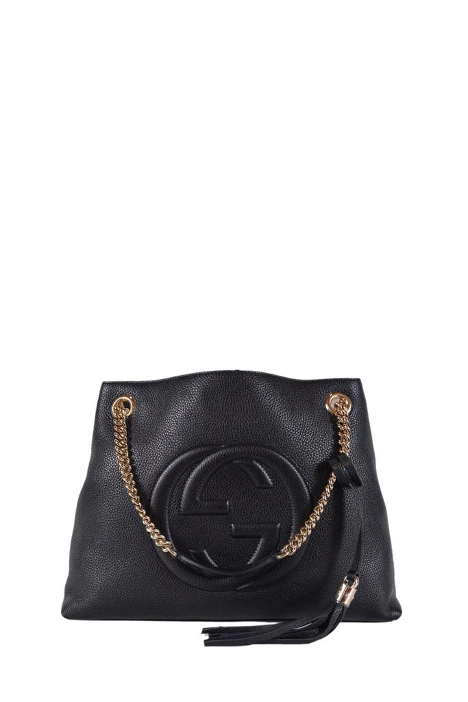 商品Gucci|Soho GG shoulder bag in Black Leather,价格¥14994,第1张图片