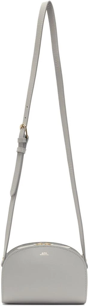 商品A.P.C.|Grey Mini Demi-Lune Bag,价格¥1571,第1张图片