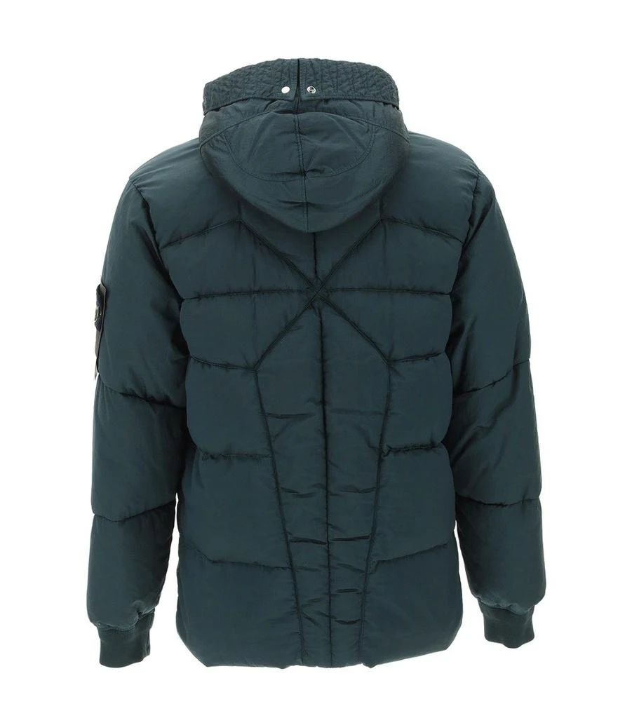 商品Stone Island|Stone Island Logo-Patch Detail Hooded Down Jacket,价格¥7117,第2张图片详细描述