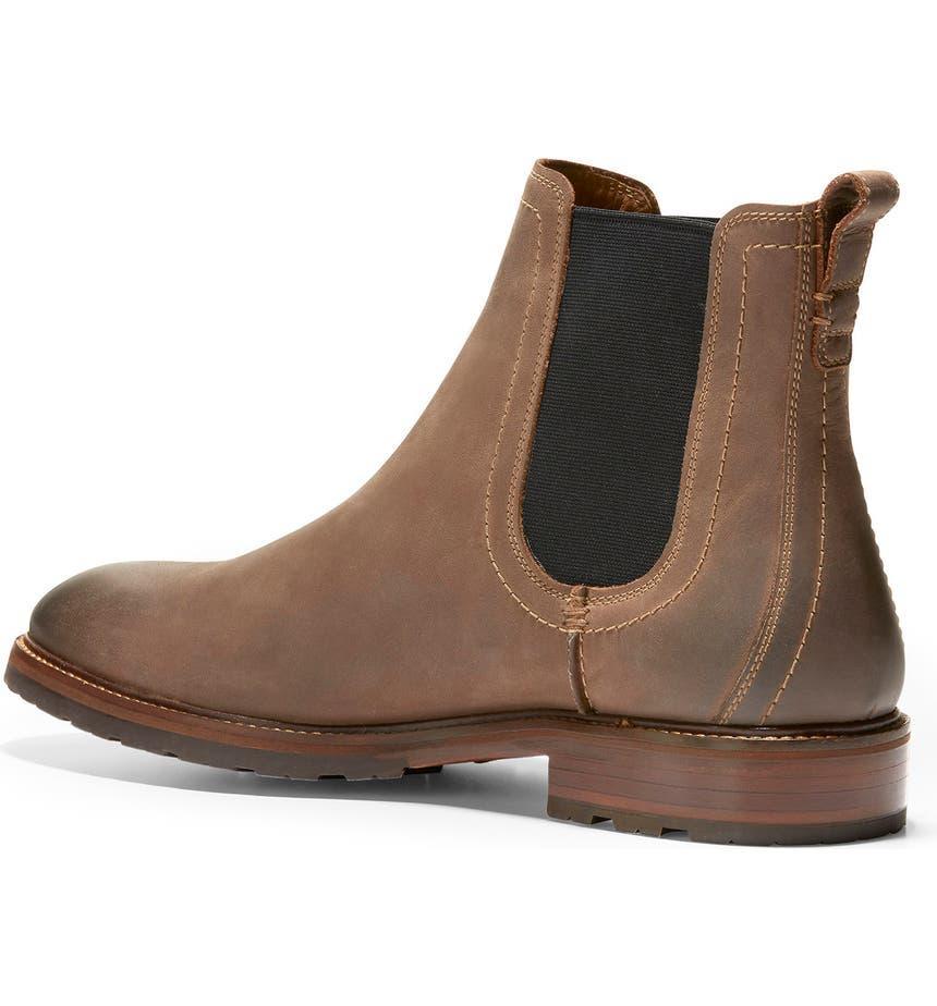 商品Cole Haan|Warner Waterproof Leather Chelsea Boot,价格¥954,第4张图片详细描述