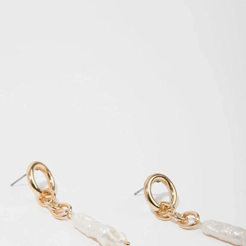 商品Saachi Style|Eleanor Pearl Drop Earrings,价格¥302,第2张图片详细描述