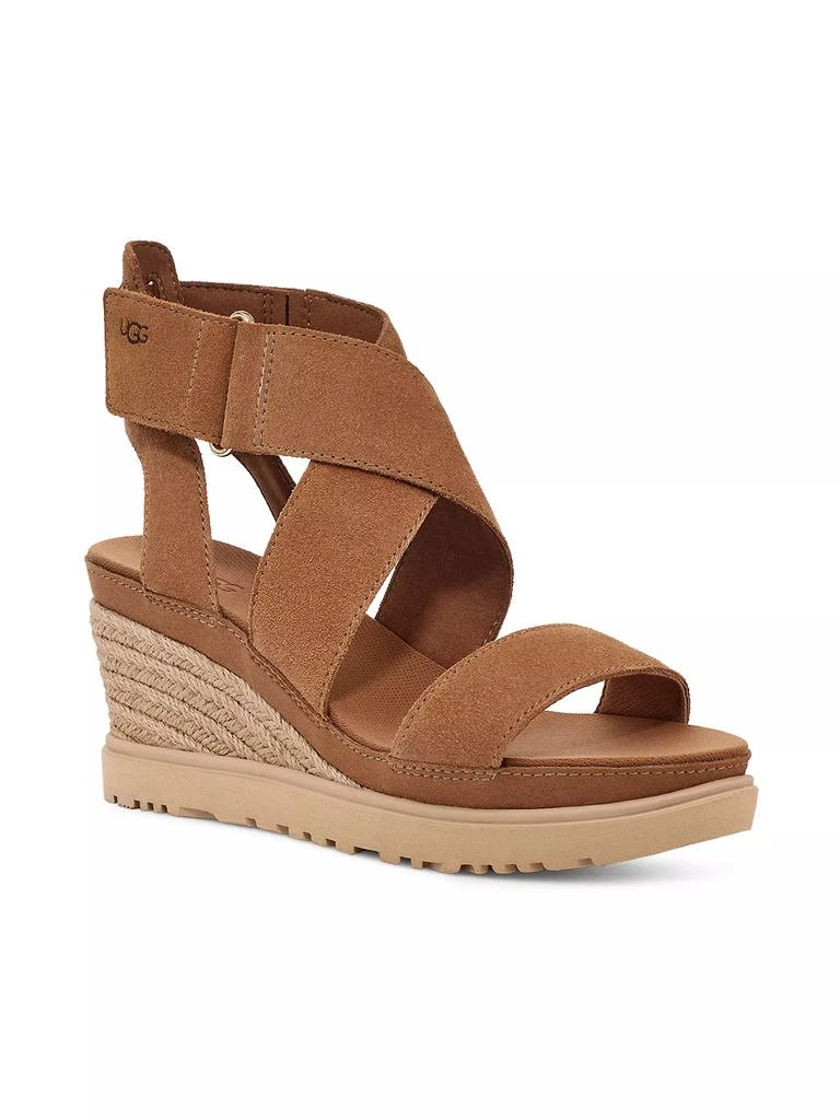 商品UGG|Ilena Suede Wedge Sandals,价格¥899,第2张图片详细描述