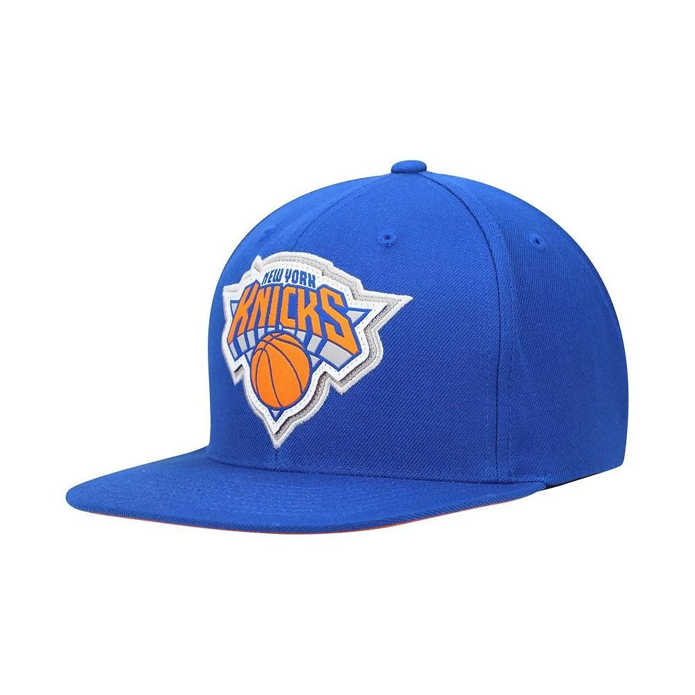 商品Mitchell and Ness|Men's Royal New York Knicks Hardwood Classics Pop Snapback Hat,价格¥254,第1张图片