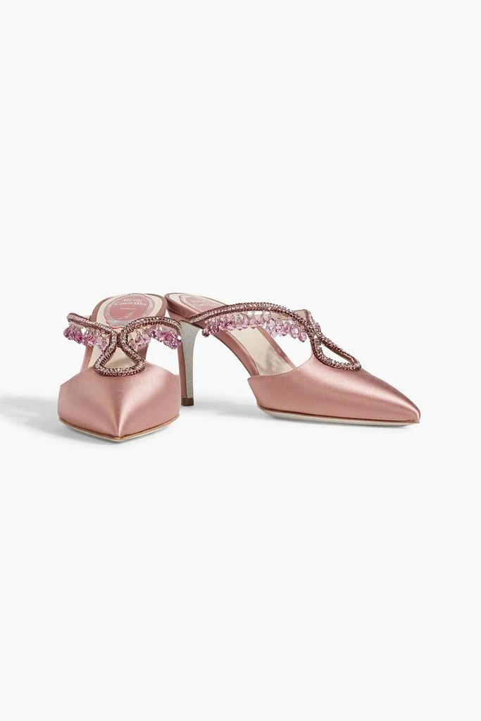 商品Rene Caovilla|Chandelier embellished satin mules,价格¥3869,第2张图片详细描述