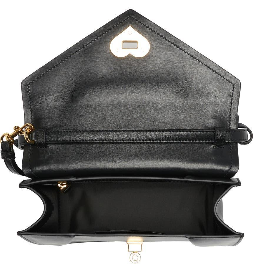 商品Moschino|Heart Turnlock Leather Crossbody Bag,价格¥5487,第7张图片详细描述