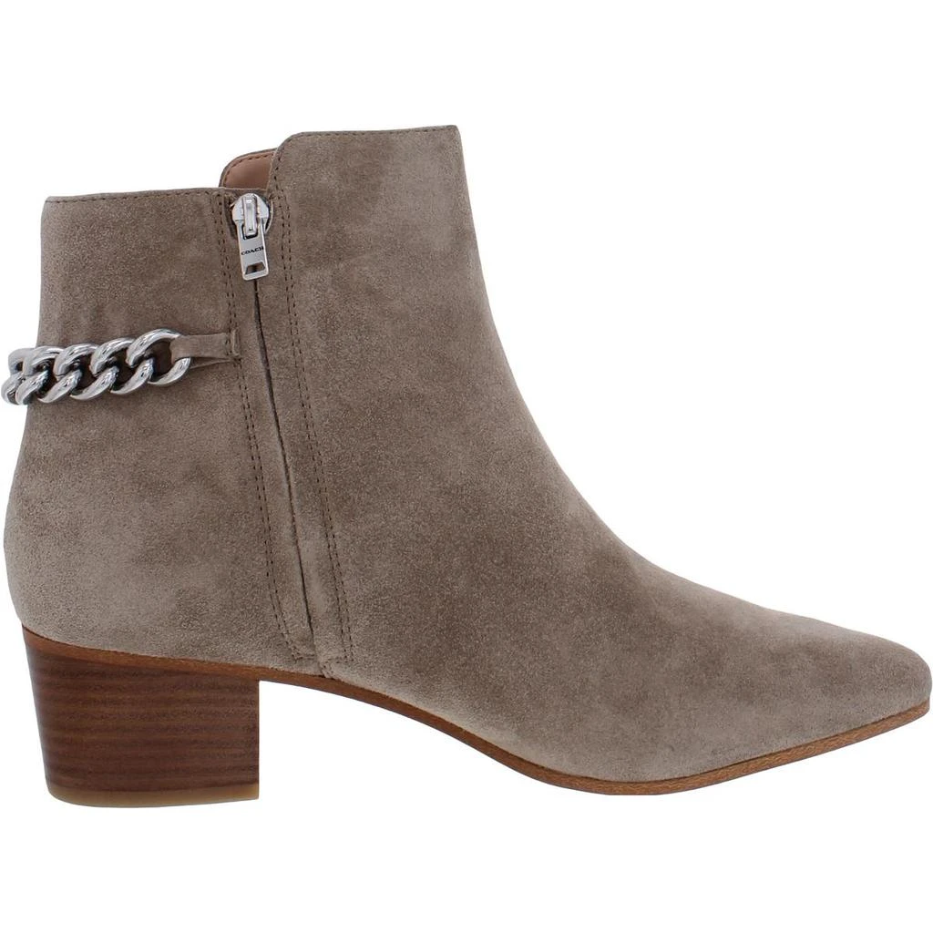 商品Coach|Coach Womens Carissa Suede Round Toe Ankle Boots,价格¥650,第5张图片详细描述