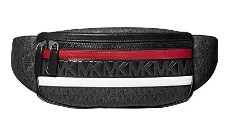 商品Michael Kors|Michael Kors Cooper Black/Crimson Belt Bag,价格¥1705,第1张图片