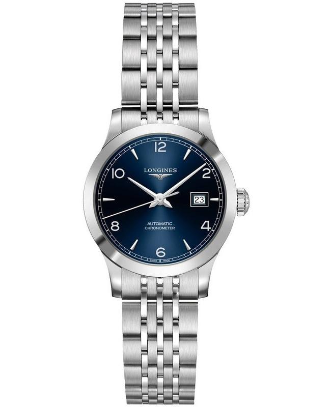 Longines Record Blue Dial Stainless Steel Women's Watch L2.321.4.96.6商品第1张图片规格展示