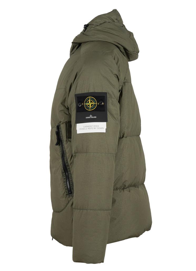 Stone Island Men's  Green Other Materials Down Jacket商品第2张图片规格展示