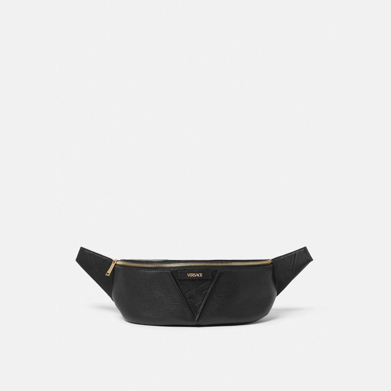 商品Versace|【预售】 范思哲 25春夏 男士 腰包 V GRECA SIGNATURE腰包 1006888-1A04605_1B00V ,价格¥9364,第1张图片