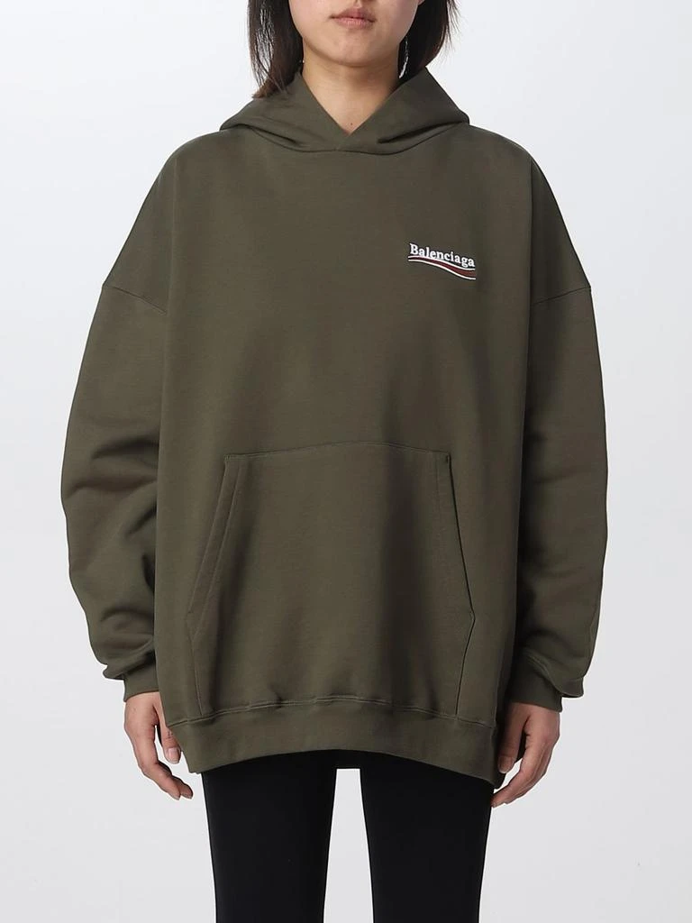 商品Balenciaga|Balenciaga sweatshirt in organic cotton with embroidered logo,价格¥3875,第1张图片