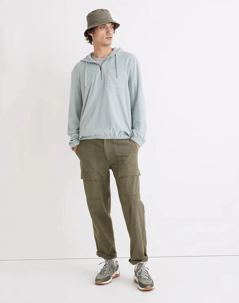 商品Madewell|Terry Cloth Quarter-Zip Hoodie Sweatshirt,价格¥401,第1张图片