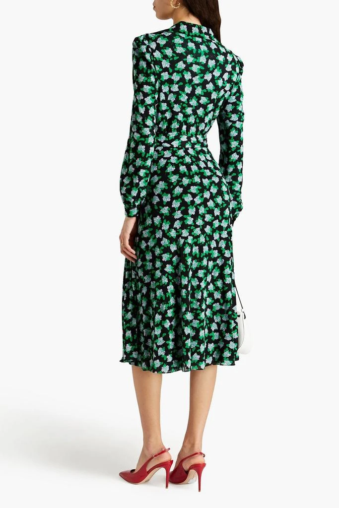 商品Diane von Furstenberg|Phoenix reversible printed stretch-mesh midi wrap dress,价格¥2400,第3张图片详细描述