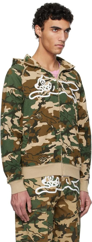 商品Icecream|Khaki Running Dog Woodland Camo Hoodie,价格¥1061,第2张图片详细描述