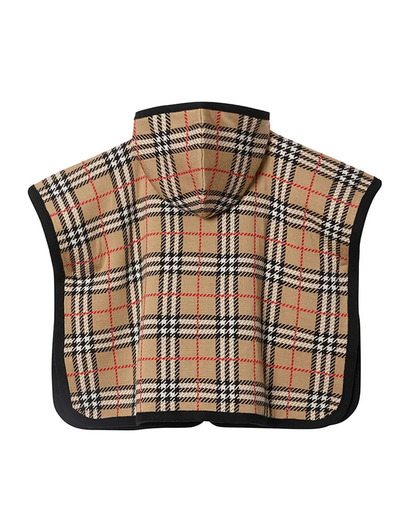 商品Burberry|Kid's Hooded Check Zip-Up Cape, Size S-L,价格¥1670,第2张图片详细描述