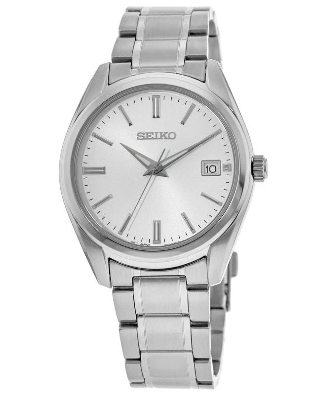 商品Seiko|Seiko Analogue Silver Dial Steel Men&apos;s Watch SUR307P1,价格¥1033,第1张图片