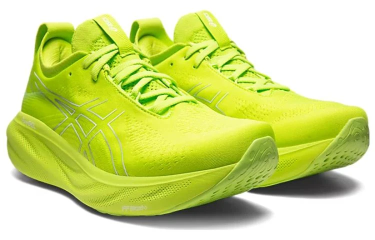 商品[国内直发] Asics|GEL-Nimbus 25 舒适 织物耐磨透气 低帮 马拉松跑步鞋 男款 荧光绿,价格¥1708,第4张图片详细描述