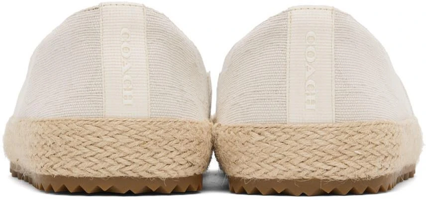 商品Coach|Beige Canvas Espadrilles,价格¥396,第2张图片详细描述