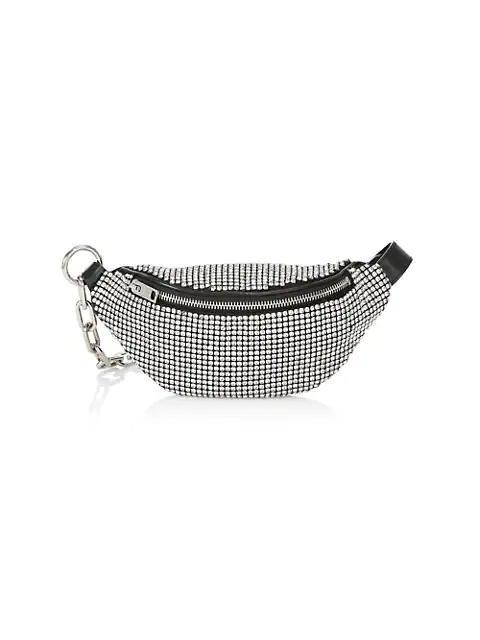 商品Alexander Wang|Mini Attica Rhinestone Mesh Belt Bag,价格¥6622,第1张图片