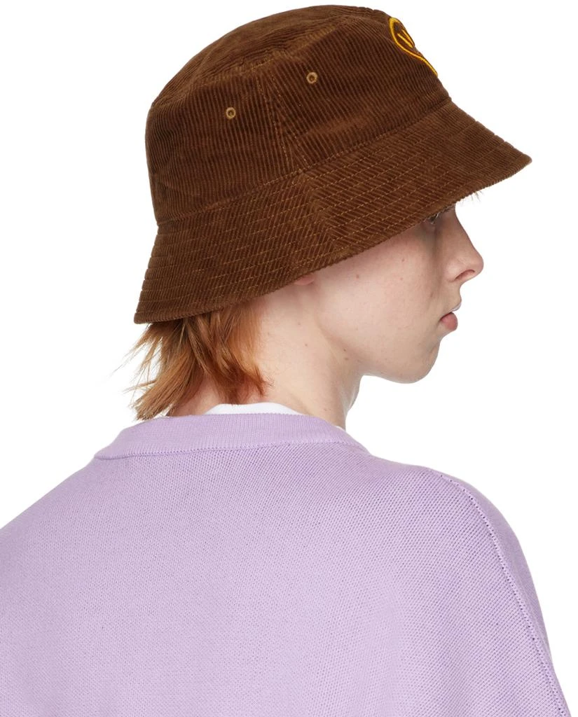 商品Drew House|SSENSE Exclusive Brown Painted Mascot Bucket Hat,价格¥206,第3张图片详细描述