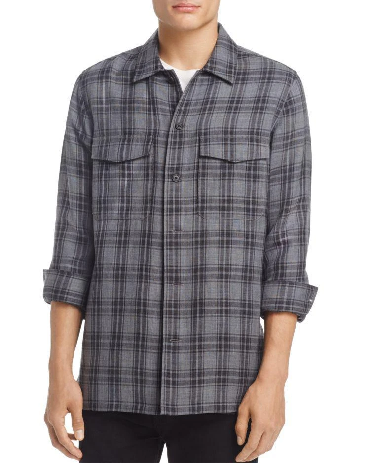 商品Theory|Mory Plaid Shirt Jacket - 100% Exclusive,价格¥1534,第1张图片