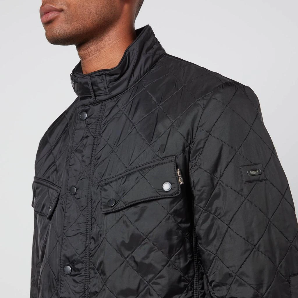 商品Barbour|Barbour International Men's Ariel Polarquilt Jacket - Black,价格¥887,第4张图片详细描述