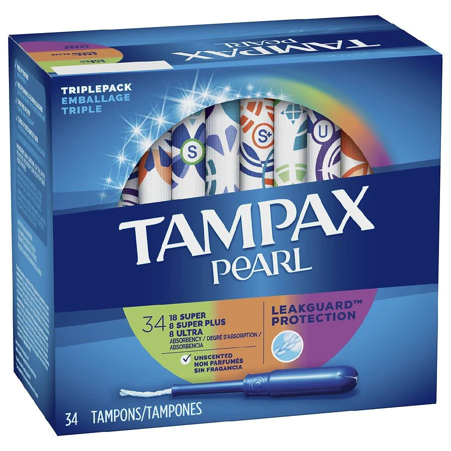 Pearl Tampons, Multipack Unscented, Super + Super Plus + Ultra Absorbency 商品